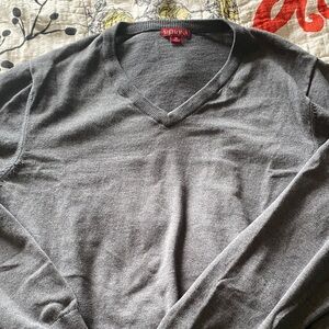 Merona Men's Charcoal Gray V-Neck Sweater